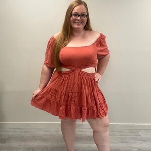 Arula Tiered Mini Dress - Size 22/24 (C)